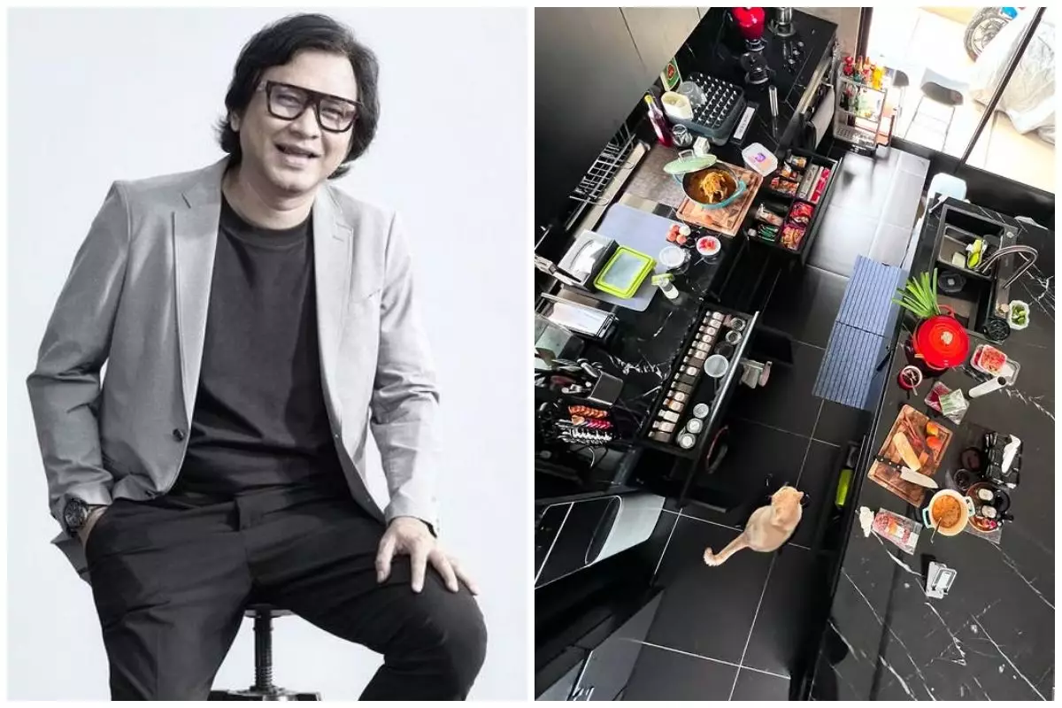 Dari vokalis band kini hobi masak, 9 potret dapur hitam Lembu vokalis Clubeighties ini didesain elegan