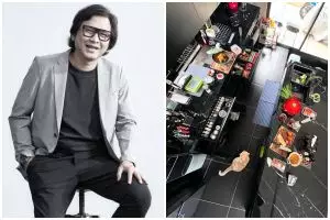 Dari vokalis band kini hobi masak, 9 potret dapur hitam Lembu vokalis Clubeighties ini didesain elegan