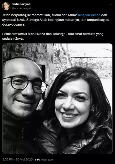 ibrahim assegaf suami najwa shihab meninggal dunia  © 2025 brilio.net ibrahim assegaf suami najwa shihab meninggal dunia  © 2025 brilio.net