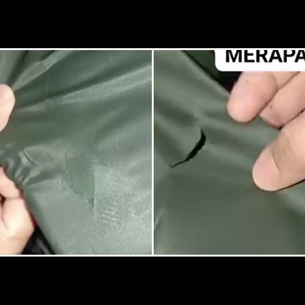 Tak perlu dijahit atau dilakban, trik menambal jas hujan sobek ini bikin ai tak rembes lagi