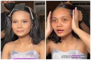 Pengantin ini request makeup wedding look Luna Maya, hasilnya bikin pangling meski antidempul