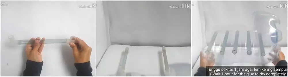 Aksi kreatif warganet bikin rak pengering piring © YouTube