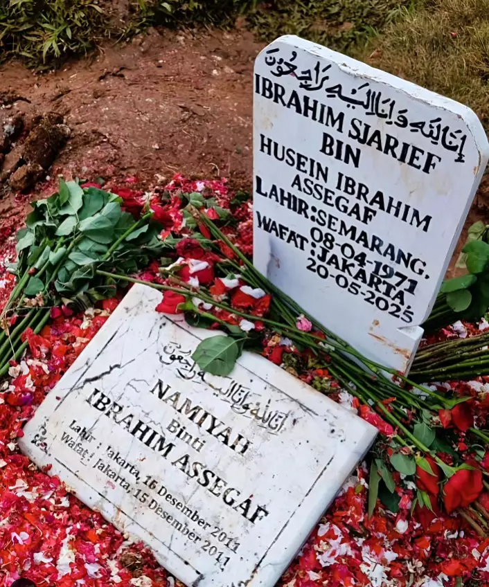 unggahan Najwa Shihab di makam Ibrahim © Instagram unggahan Najwa Shihab di makam Ibrahim © Instagram