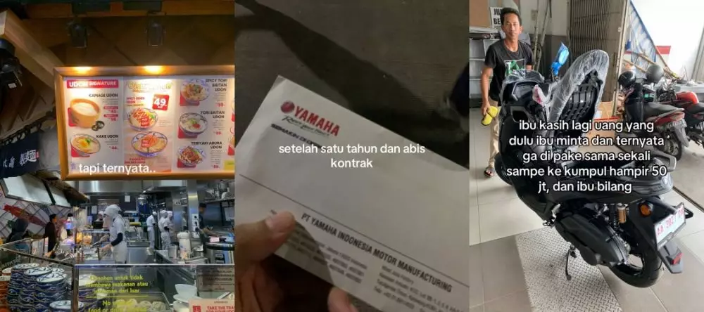 Pria kesal karena ibu minta setengah gaji © TikTok