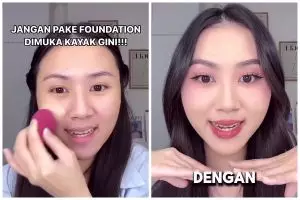 Bukan pakai spons, ini cara ampuh menutup pori-pori besar dengan makeup agar flawless maksimal