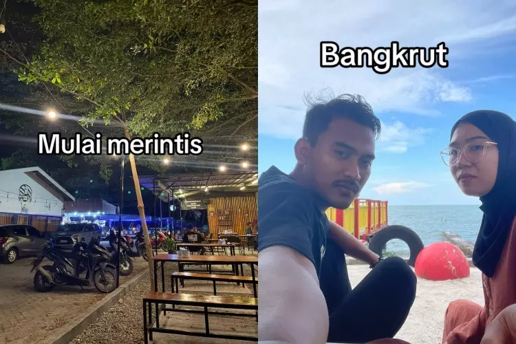 Viral kisah pasutri cari modal buat buka cafe © TikTok