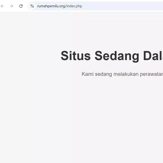 Perludem dan Rumah Pemilu diretas sindikat judi online, hati-hati akses situs ini!