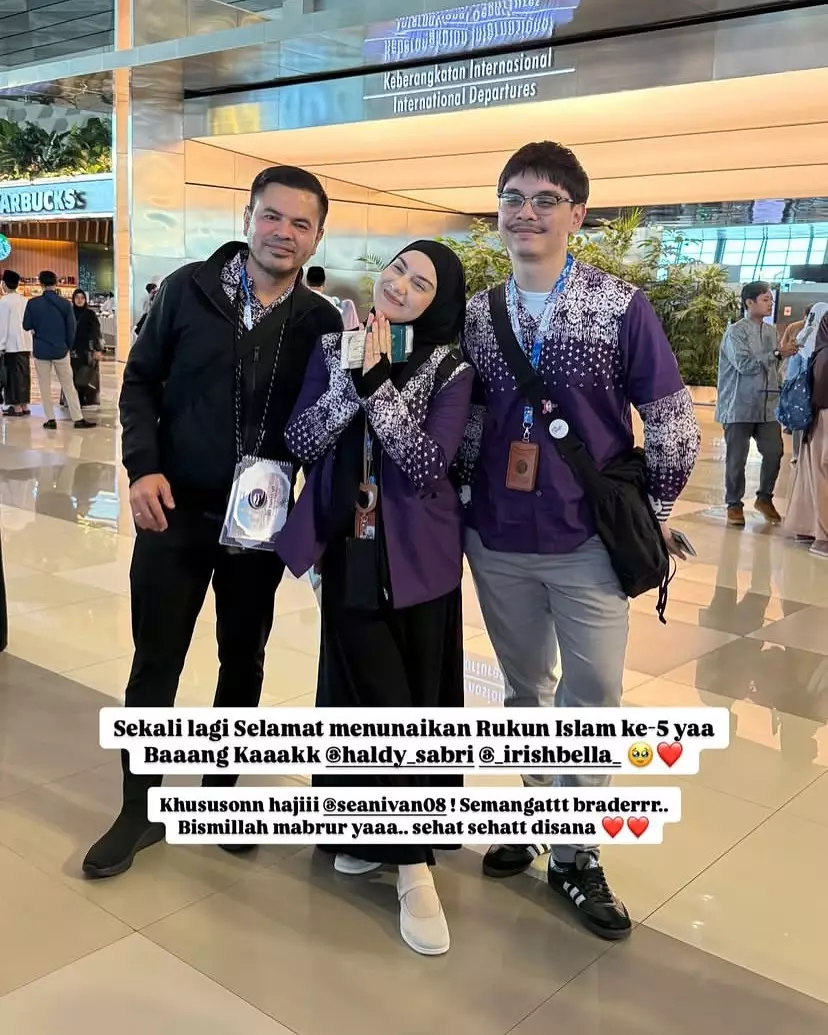 irish bella haldy sabri berangkat haji  © 2025 Instagram