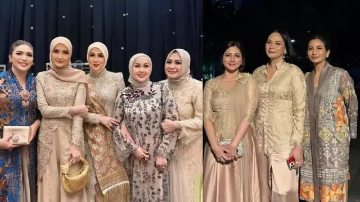 Potret 8 seleb era 90-an hadiri resepsi pernikahan anak Bella Saphira, jadi ajang reuni nostalgia