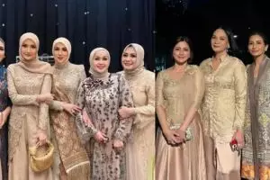 Potret 8 seleb era 90-an hadiri resepsi pernikahan anak Bella Saphira, jadi ajang reuni nostalgia