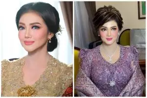 7 potret detail makeup fresh look Bella Saphira saat mantu anak sambung, tampak lebih muda 20 tahun