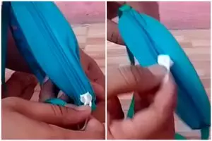 Trik agar resleting tas rusak jadi benar lagi tanpa memakai gunting