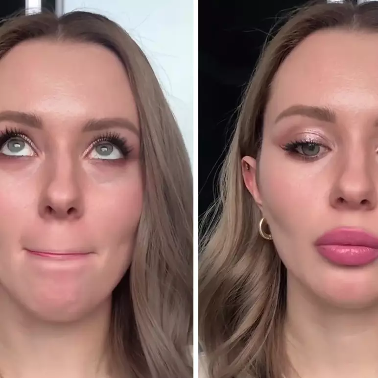 Bukan untuk samarkan noda, wanita ini jajal concealer untuk lipstik, hasilnya bikin bibir auto plumpy