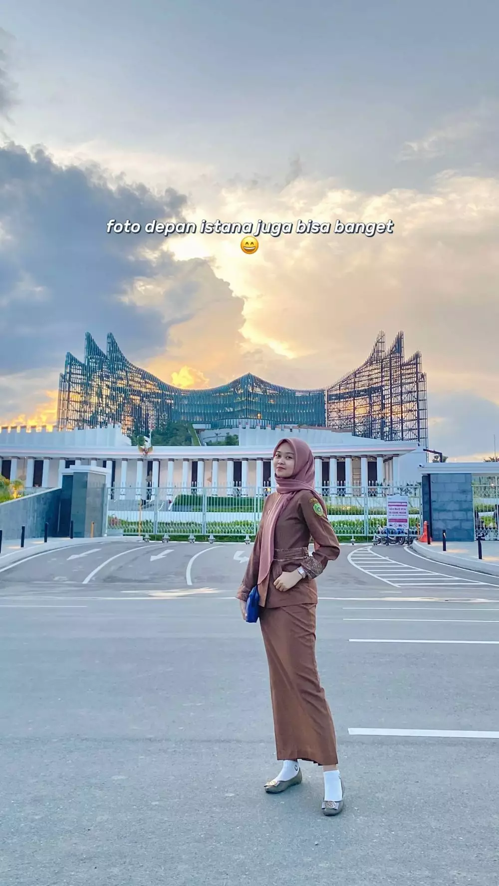 wanita ini bangga lingkungan kerjanya di IKN © TikTok wanita ini bangga lingkungan kerjanya di IKN © TikTok