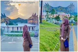 Tak tampak mangkrak, wanita ini bangga tunjukkan lingkungan kerjanya di IKN, 9 potretnya modern abis