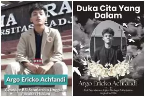 Sosok Argo Ericko, mahasiswa UGM yang tewas tertabrak mobil BMW, dikenal tangguh sejak kecil