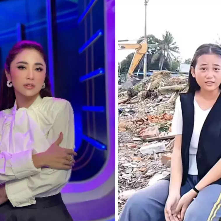 Aura Cinta curhat usai penggusuran rumah, Dewi Perssik heran sampai tanyakan pola asuh ayahnya