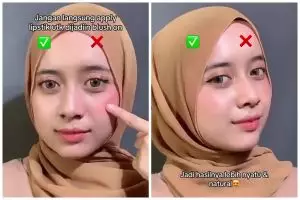 Jangan langsung dioles ke pipi, ini trik pakai lipstik untuk blush on agar hasilnya nggak nge-blok