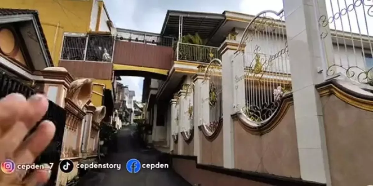 Viral penampakan rumah 1.000 pintu bak istana di gang senggol, pemiliknya ternyata bekas kuli bangunan
