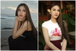 Konsisten rambut panjang, 9 potret Mahalini sebelum terkenal ini cantik alami perempuan Indonesia