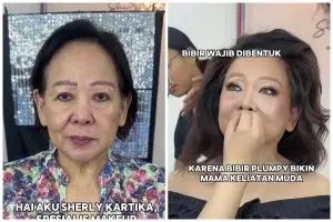 Auto 20 tahun lebih muda, transformasi tante-tante dirias soft glam ini pancarkan aura elegan