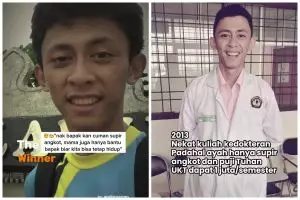 Ikut tren 'winner takes it all', pria ini buktikan bisa kuliah kedokteran meski ayahnya sopir angkot