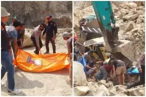 Tambang Galian C Gunung Kuda Longsor, 4 orang meninggal dunia