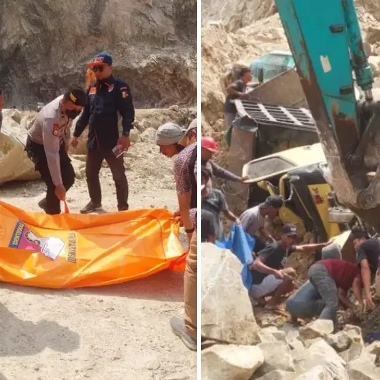 Tambang Galian C Gunung Kuda Longsor, 4 orang meninggal dunia