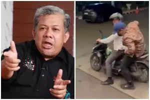 Viral Wamen Fahri Hamzah dikritik gegara naik ojek online tanpa pakai helm, berujung permintaan maaf