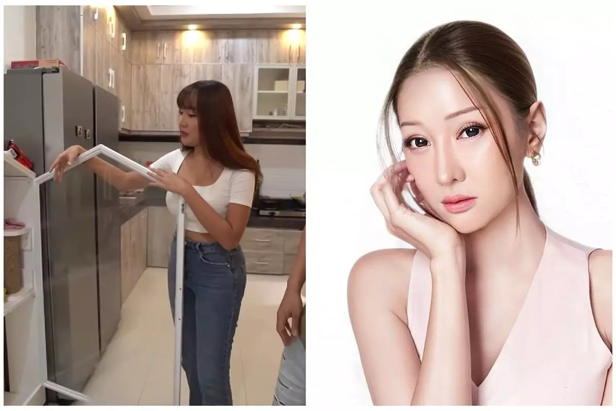 Mampu beli rumah Rp5 miliar secara cash, 7 cara Lucinta Luna menata dapur segaris dengan pintu masuk