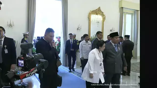 Momen akrab Prabowo dan Megawati usai upacara Hari Lahir Pancasila © 2025 brilio.net