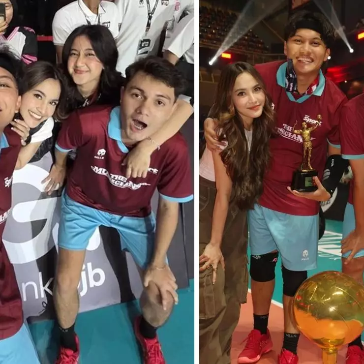 Diduga tengah PDKT, ini 9 momen manis Keisya Levronka dukung Nyoman Paul di Bahkan Voli, akrab pol