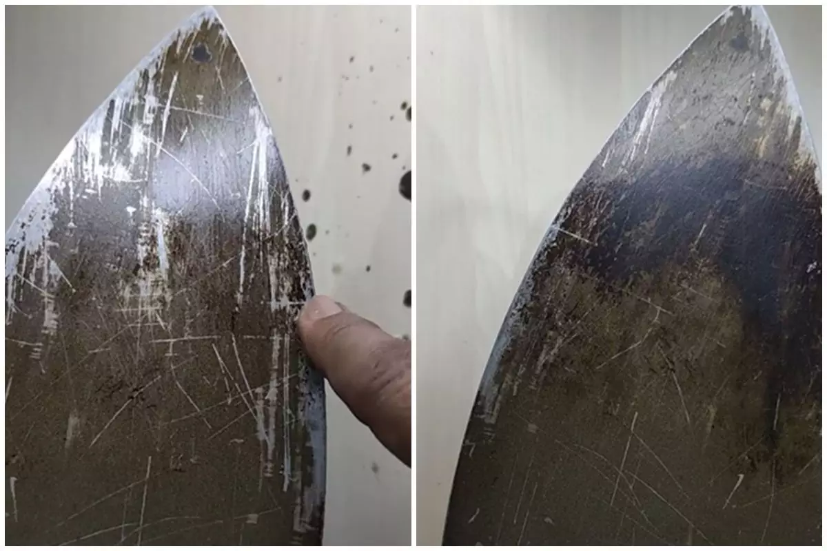 Tak perlu dioles pasta gigi dan garam, ini trik bersihkan kerak gosong setrika dengan mudah