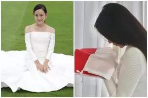 9 Potret Shanna Shannon, pelantun lagu 'Tanah Air' jadi pengiring tradisi di akhir laga Timnas