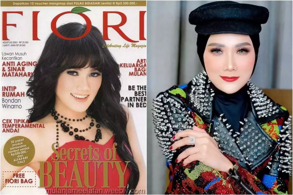 mulan jameela dulu dan kini bantah tudingan oplas © instagram