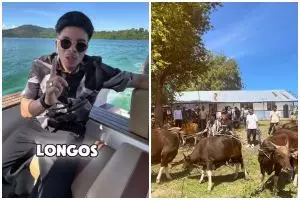 Rayakan Idul Adha dengan berbagi keberkahan, ini 9 momen haru Atta Halilintar berkurban di NTT