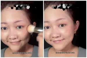 Tak perlu beli banyak produk, alternatif cream blush ini bikin pipi merona cuma dari 2 bahan makeup