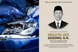 Wakil Ketua DPRD Ngawi tewas kecelakaan di tol Sragen, hilang kendali dan tabrak tronton dari belakang