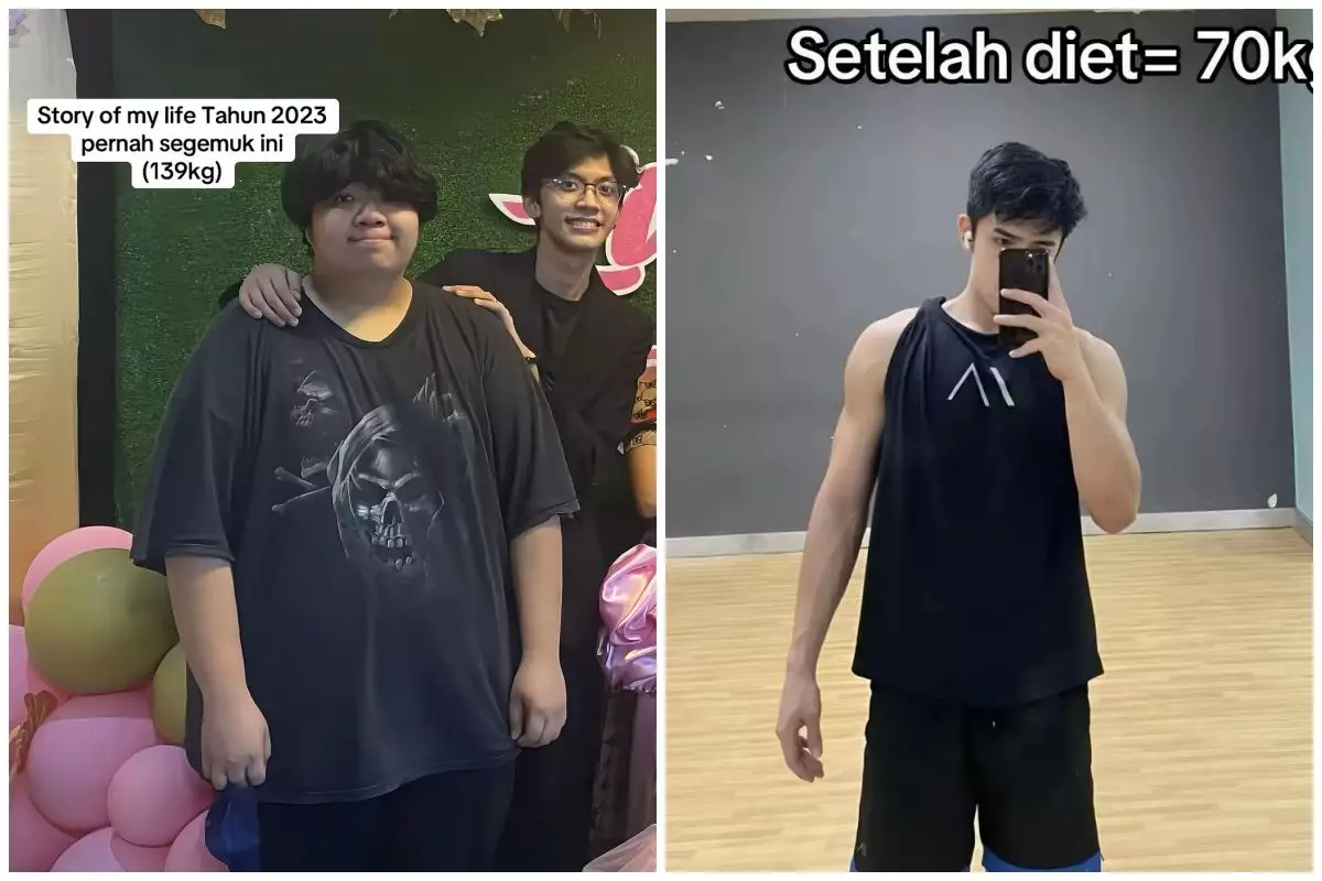 Viral kisah pria diet karena kerap ditolak cewek, setahun bobot turun 70kg, perubahannya mengejutkan