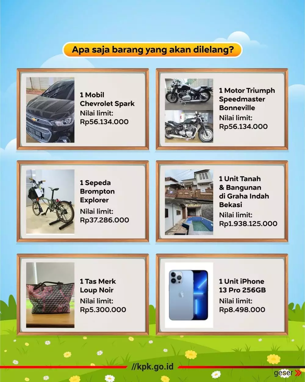 Cara ikut lelang barang sitaan KPK 2025 © 2025 brilio.net