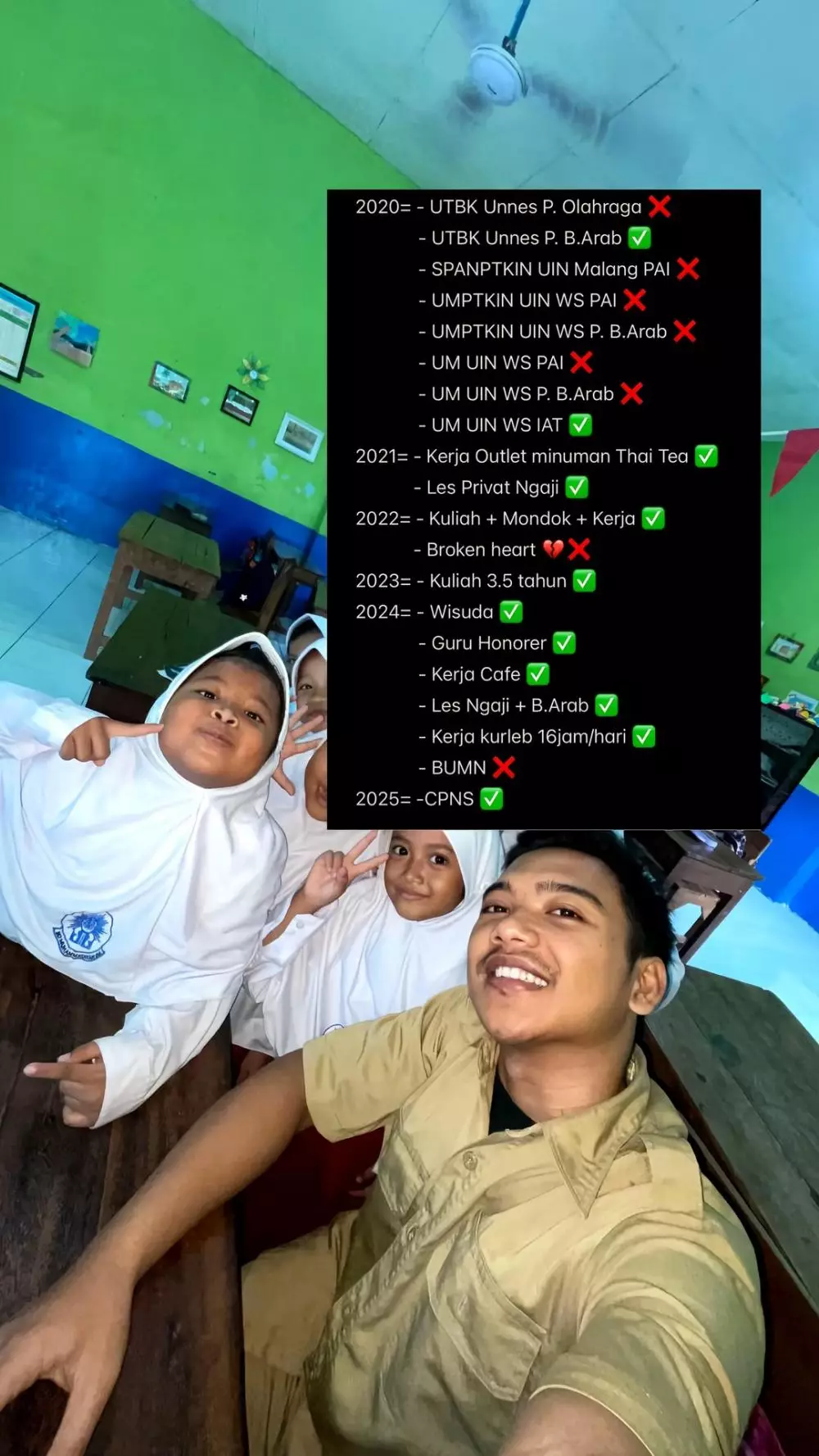 Pria bekerja serabutan kini diterima CPNS © 2025 TikTok