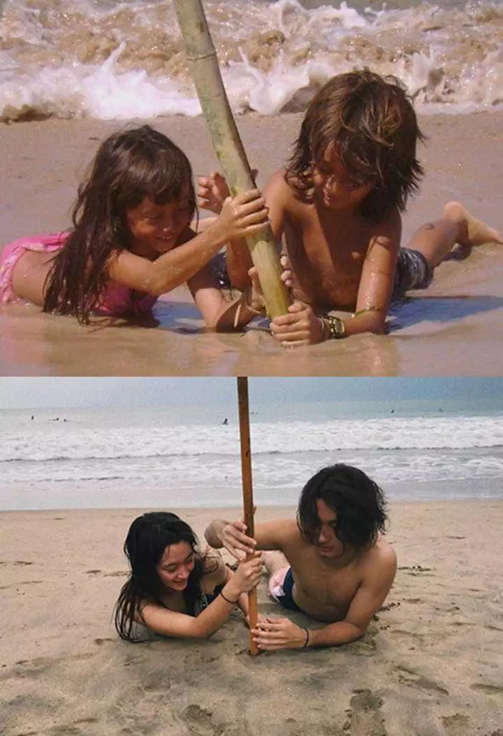 beda gaya dulu dan kini kakak beradik © instagram