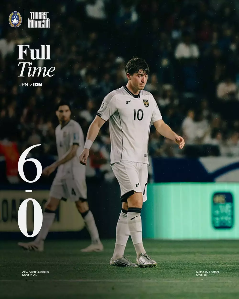 Timnas Indonesia kalah telak Jepang © Instagram