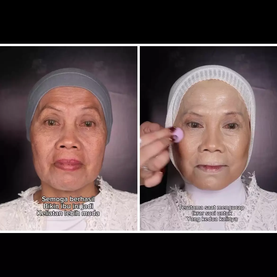 Transformasinya bikin melongo, MUA ini sukses ubah emak-emak jadi ABG lagi usai dirias bridal makeup