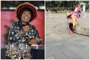 Sempat viral usai diduga mengemis, Pak Tarno kini terciduk nangis di Kota Tua, 7 potretnya miris