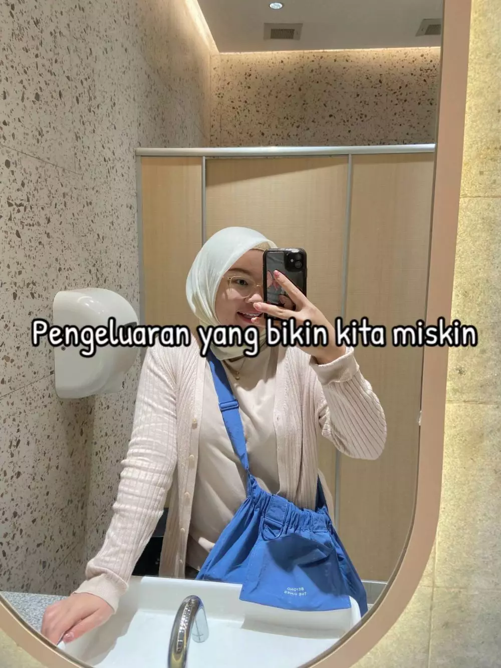 wanita spill kebiasaan pemicu kantong kering © TikTok