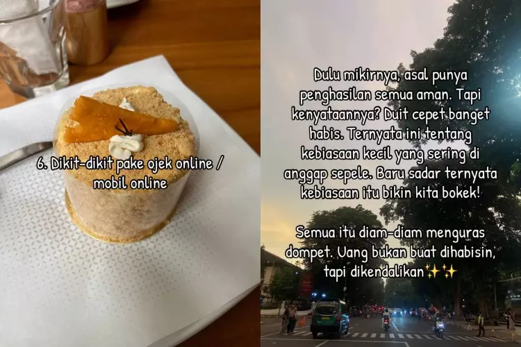 wanita spill kebiasaan pemicu kantong kering © TikTok