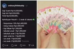 Hidup di Jakarta gaji 2 digit, pasutri ini bongkar pengeluaran tiap bulan, cuma bisa nabung 1 jutaan