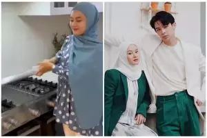 Punya mesin cuci piring otomatis, intip 8 cara Dinda Hauw dan Rey Mbayang menata dapur