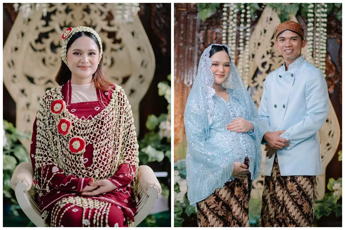 Hamil anak pertama, ini 9 potret 7 bulanan Nia LIDA digelar khidmat dengan adat Jawa